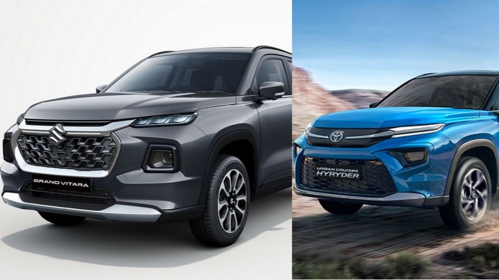 New Maruti Suzuki Grand Vitara vs 2022 Toyota Urban Cruiser Hyryder: Hybrid SUV Price Comparison | Auto News | Zee News